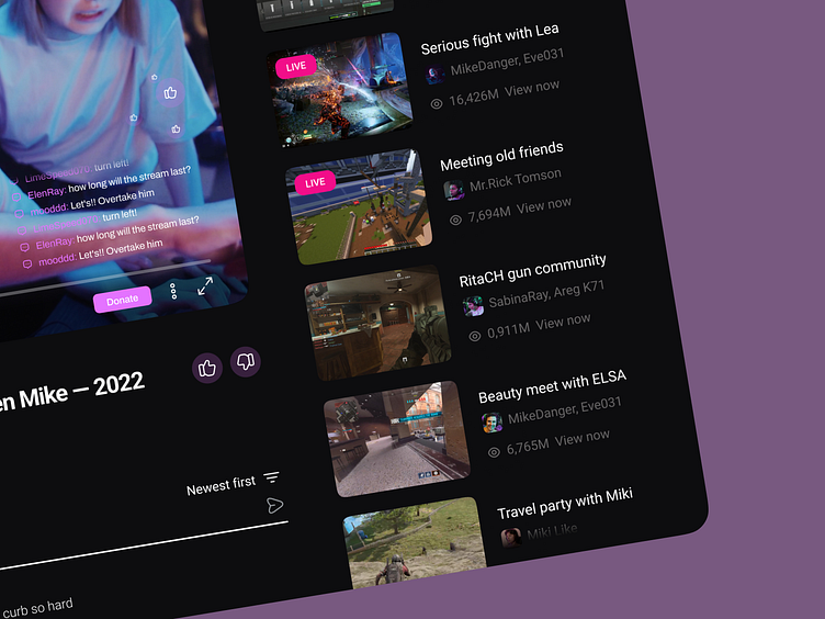 Video Streaming Platform by Dmitry Lauretsky for Ronas IT | UI/UX Team ...