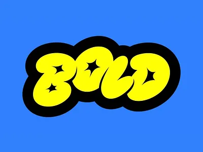 BOLD adobe design designer graphic design hand lettered hand lettering illustration illustrator logo sticker type typography