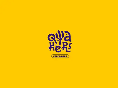 Qwakers Logo art branding design graphic design logo minimal typography