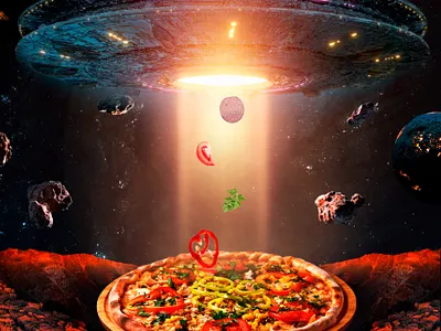 Реклама пиццерии graphic design баннер реклама