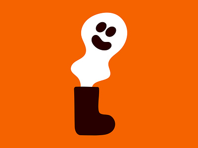 Welly Ghost 2d art bold colour design flat illustration minimal