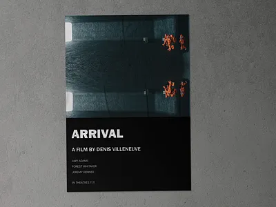 Arrival - Movie poster design film graphic design poster