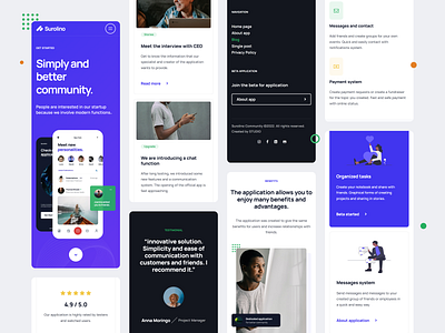 Sass Website / Landing page blog cms concept design landing page minimalist portfolio sass ui ux web design website