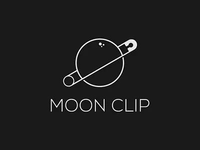 Moon Clip logo concept brand design brand identity branding clip design illustrator logo logo design minimalist moon typography vector wordmark