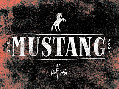 Mustang - Vintage font design font illustration lettering retro typeface typography vintage
