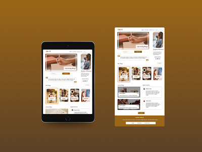 User Profile for Blog daily ui design typography ui ux