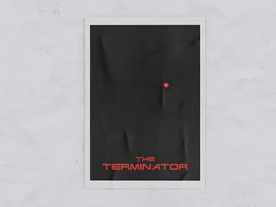 Terminator minimal poster flat design illustration art vector art