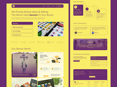 Agency Landing Page agency branding clean clean ui digital landing landing page packaging photoshop print ui user experience ux website
