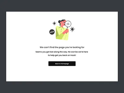 Snuk - 404 Error Page design ui ux web