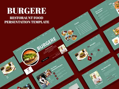 Burger Persentation Template branding