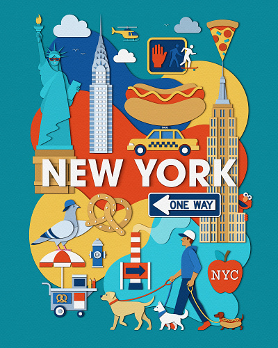 City Signatures advertising book cover capital cities design editorial illustration landmarks london new york paper craft paris poster publishing travel typography urban