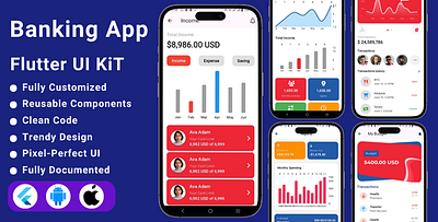 PakFin | Banking & Finance App Flutter UI Kit | Flutter Template flutter template flutter ui kit ui ui kit wallet