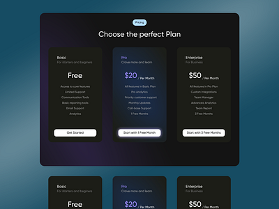 Price Plans app design figma price plan product desgin ui ux