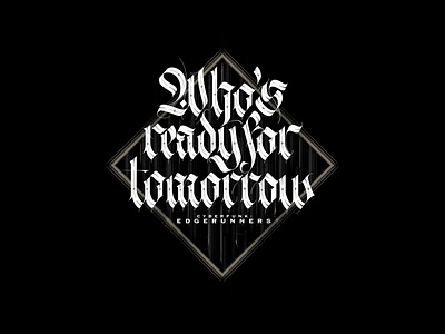 #5 Calligraphic black blackletter calligraffiti calligraphic calligraphy fraktur handlettering monochrome typography