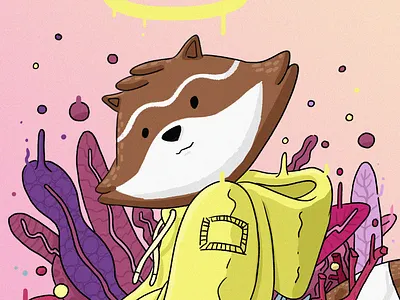 Chill Guy character chill drawing furry furryart illustration pahito