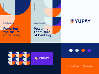 Yupay - Visual identity system abstract ai branding clever crypto data digital finance fintech futuristic geometry letter logo minimal modern money payment technology wallet y