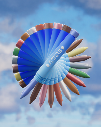 Azure Makeup - 3D Product Animation 3d 3d modeling animation beauty branding c4d case study cinema 4d cosmetics graphic design makeup motion graphics octane render product animation product photography product visualization render skincare