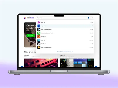 Music search app apple branding design listen logo minimal music musician player social song stream ui ux web