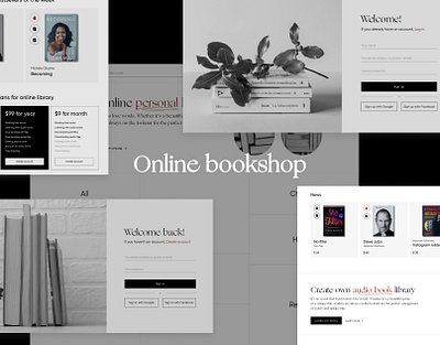 Online bookshop design interactiondesign ui ux web webdesign