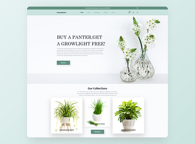 Tree Plant Landing Page adobe adobe xd design landing landing page page ui ux xd