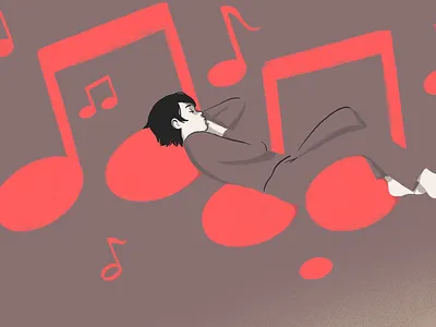 Music for sleep buzzfeed editorial illustration illustration music sleep