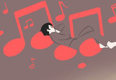 Music for sleep buzzfeed editorial illustration illustration music sleep
