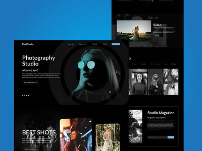 Photography Studio Landing Page landing page ui uiux webdesign