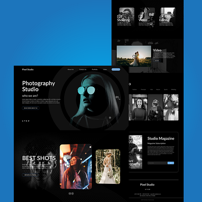 Photography Studio Landing Page landing page ui uiux webdesign