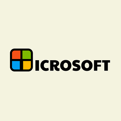 Microsoft brand brand design branding colorful flat design illustration insta logo logo design logomania microsoft tech