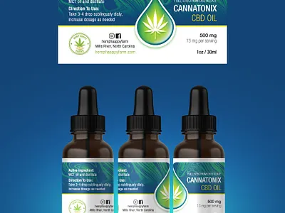 Cannatonix CBD Label branding design graphic design graphicdesign illustration label labeldesign logo packaging vector