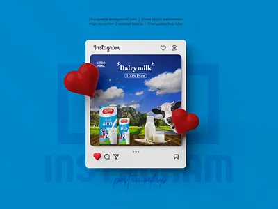 Dairy milk Banner | Social Media Post Design ad advertiging animation branding cover design facebook ad facebook post graphic design instagram ad instagram post logo motion graphics shot social media ad banner social media banner social media post design template ui web banner