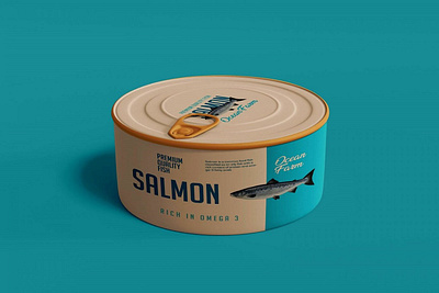 Free Fish Canister Mockup PSD Template 3d animation branding design graphic design illustration logo motion graphics ui vector