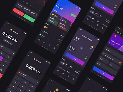 Cryptonix - Crypto Wallet UI Kit app ui bitcoin crypto dashboard design finance fintech kit ui wallet