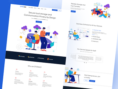 MEGA Website Redesign | Landing Page cloud app cloud storage drive file management landing page management mega popular popular shot saas storage ui ui design ui design ux uiux upload ux web app web design website