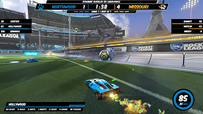 Custom Rocket League Overlay custom stream overlays design dynamic overlay illustration logo overlay rlcs rocket lea rocket league rocket league broadcast overlay ui