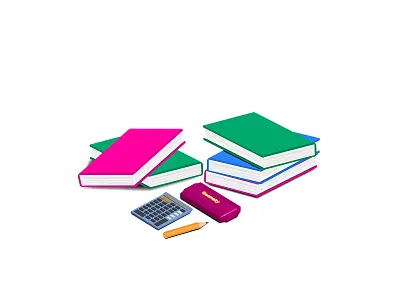 School Items .books blue graphic art graphic design graphics illustration illustrations new orange pencil pink school school assets school illistration school items stationary items vector art vector drawing