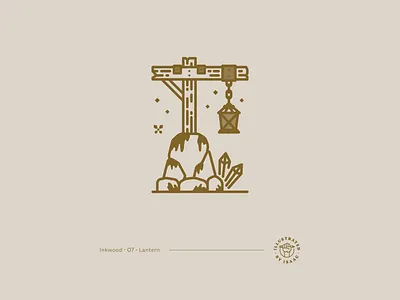 Lantern design illustration illustrator linework minimal monoline vector