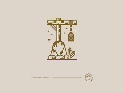 Lantern design illustration illustrator linework minimal monoline vector