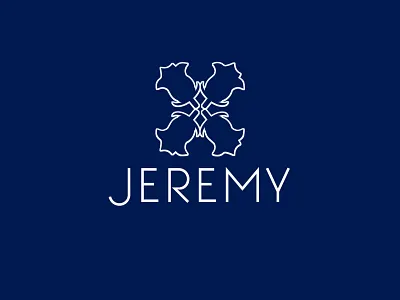 JEREMY logo design best brand branding cool creative design fancy flowers graphic illustration jeremy jeremy logo lettering logo luxury perfume rose rose logo simple text