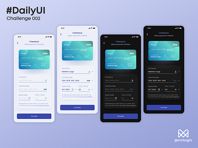 Daily UI 002 - Credit Card Checkout app branding credit card checkout daily ui 002 dailyui design graphic design illustration logo ui ux