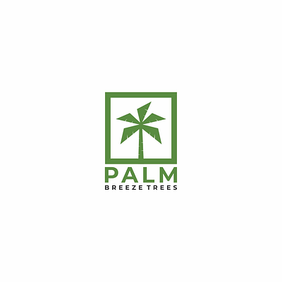 Palm Breeze Trees branding graphic design logo