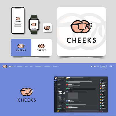 Cheeks animation branding graphic design logo