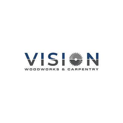 Vision Woodworks & Carpentry branding graphic design logo