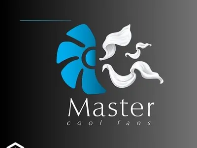 Logo for Master Cool Fans Designed By: Hive of Solutions branding graphic design hiveofsolutions identity logo mastercoolfans