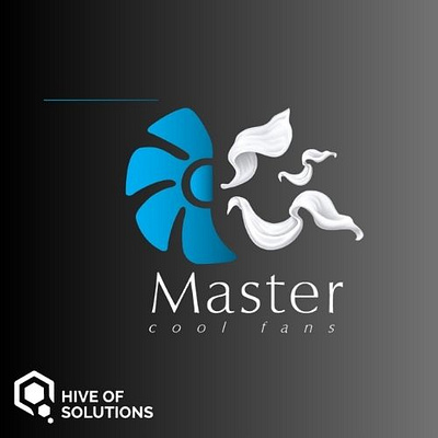 Logo for Master Cool Fans Designed By: Hive of Solutions branding graphic design hiveofsolutions identity logo mastercoolfans