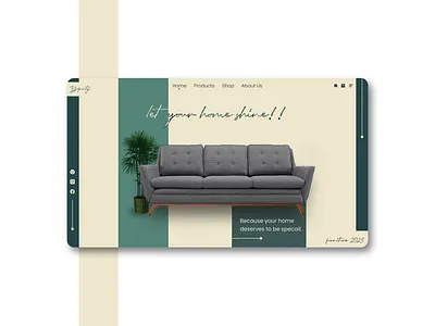 Let your home shine !! adobe xd figma site web ui ui ux ux web