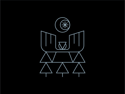 Night Owl design geometric graphic design illustration line art minimal nature night owl vector