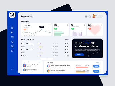 Gotchi dashboard app design graphic design ui ux