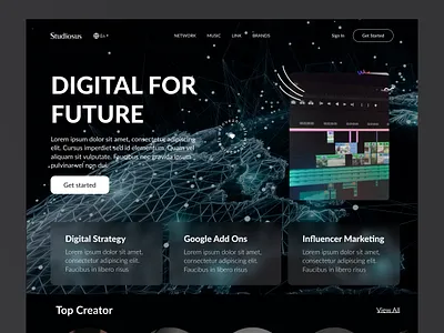 Management Social Media Landing page branding design figma landing landing page landingpage management simple social media landing page trending ui ui design uiux user experience design user interface design ux web website website design