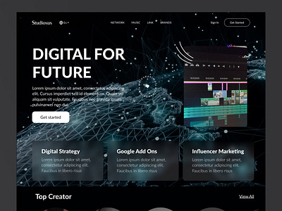 Management Social Media Landing page branding design figma landing landing page landingpage management simple social media landing page trending ui ui design uiux user experience design user interface design ux web website website design